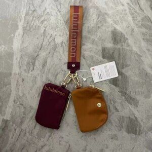 Brand new with tags Lululemon dual pouch keychain